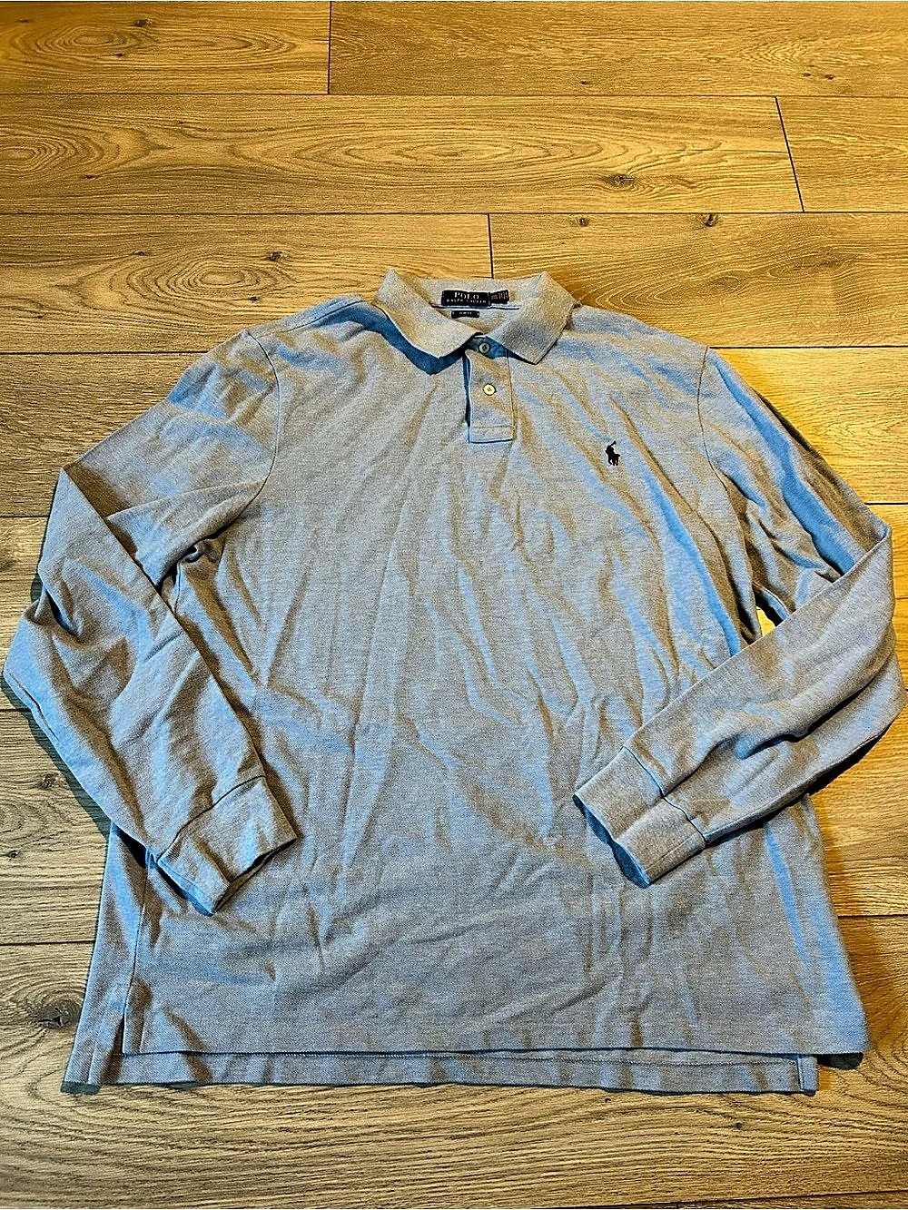 Polo Ralph Lauren Classic Slim Fit Long-Sleeve Polo Shirt Blue Size XXL